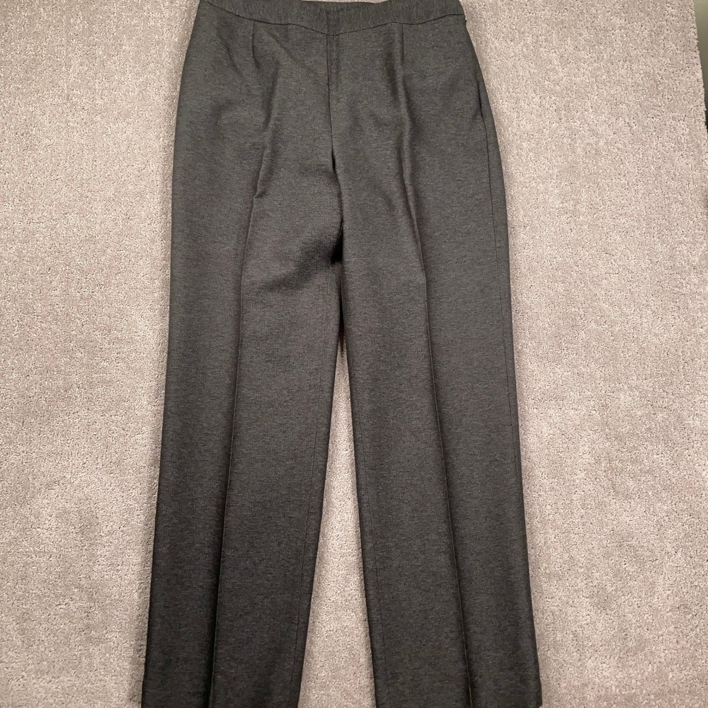 Le Suit Pantsuit Women 8 30W 30.5L Gray Mini Herringbone‎ Career Neutral Classic - Picture 11 of 16